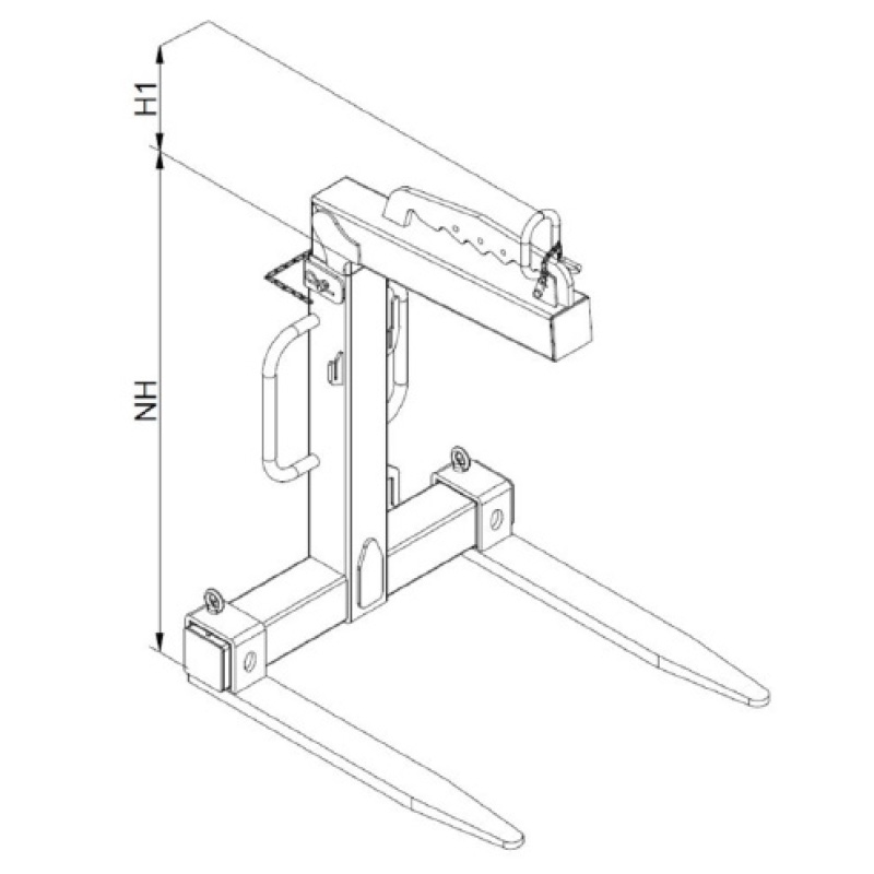 KRANGABEL TYP 1053, ZINKEN AUS VOLLMATERIAL