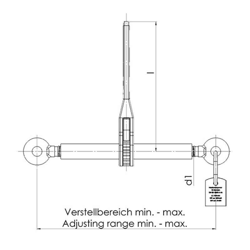 RATSCHEN-LASTENSPANNER GK10, MIT ZWEI ÖSEN