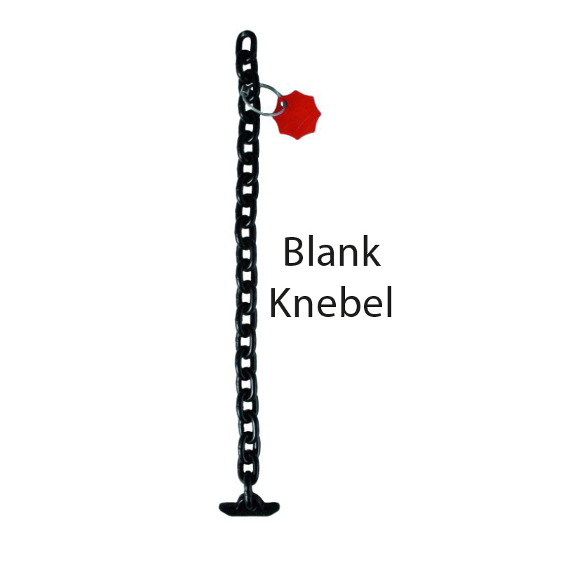 SPUNDWANDKETTEN, BLANK - KNEBEL