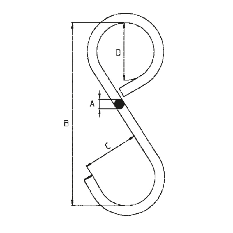S-HAKEN GESCHLOSSEN
