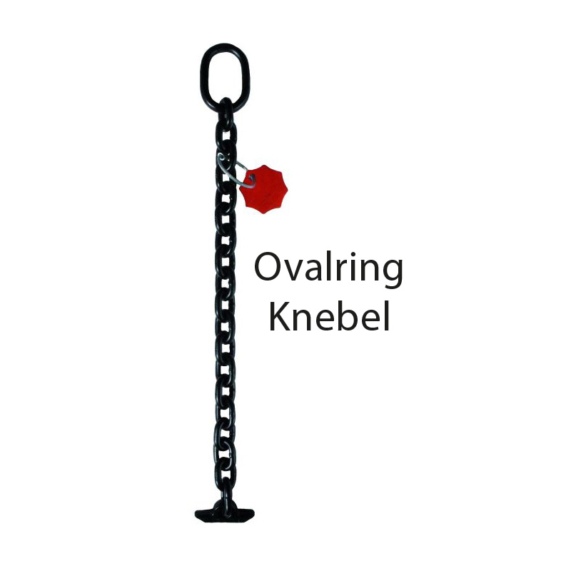 SPUNDWANDKETTEN, OVALRING - KNEBEL