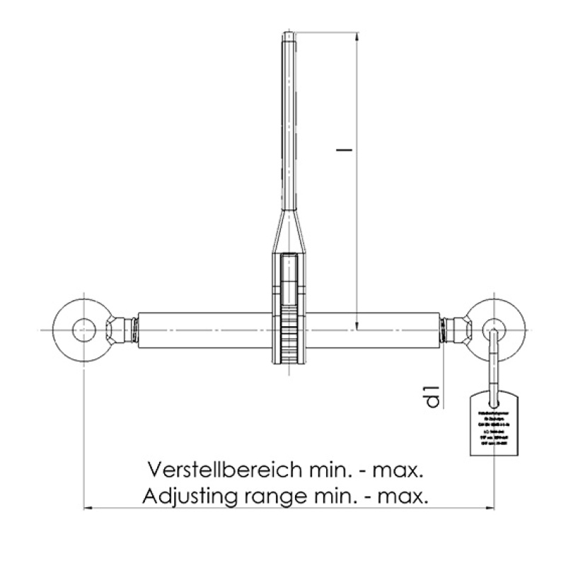 RATSCHEN-LASTENSPANNER GK8, MIT ZWEI ÖSEN