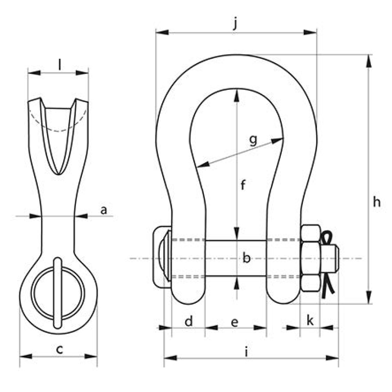 GREEN PIN SLING-SCHÄKEL